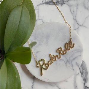 Gold “Rock’nRoll” Necklace